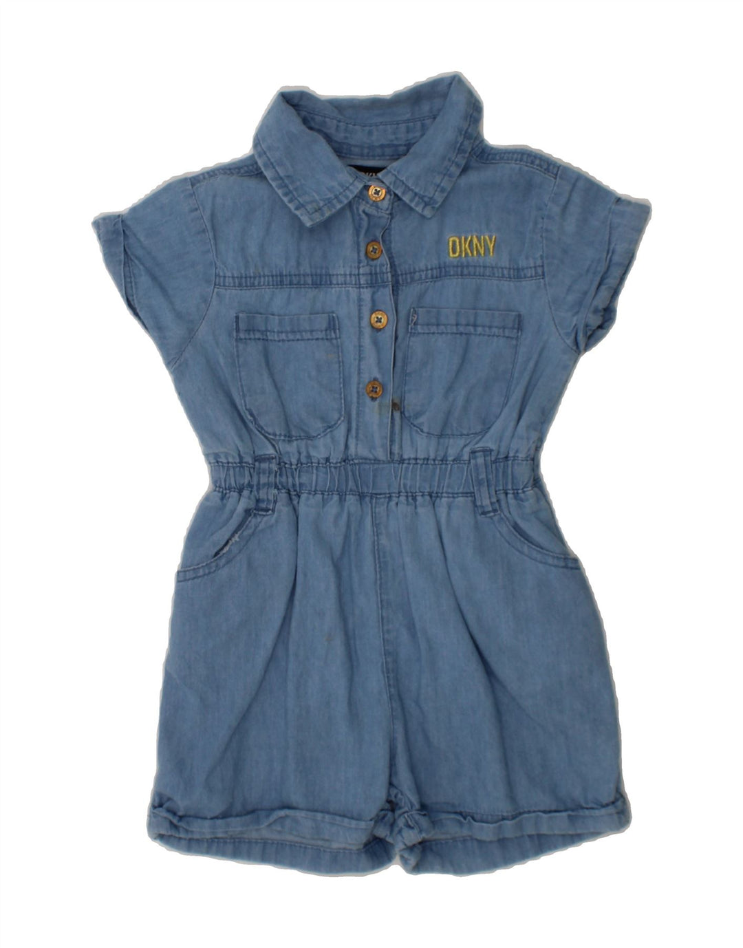 DKNY Baby Girls Playsuit 18-24 Months Blue Cotton Vintage Dkny and Second-Hand Dkny from Messina Hembry 