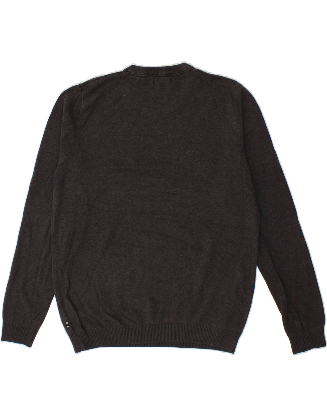 JACK & JONES Mens V-Neck Jumper Sweater Large Grey Cotton Vintage Jack & Jones and Second-Hand Jack & Jones from Messina Hembry 