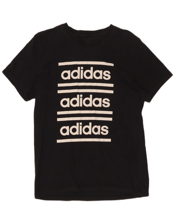 Adidas - Camiseta gráfica para hombre, talla mediana, algodón negro