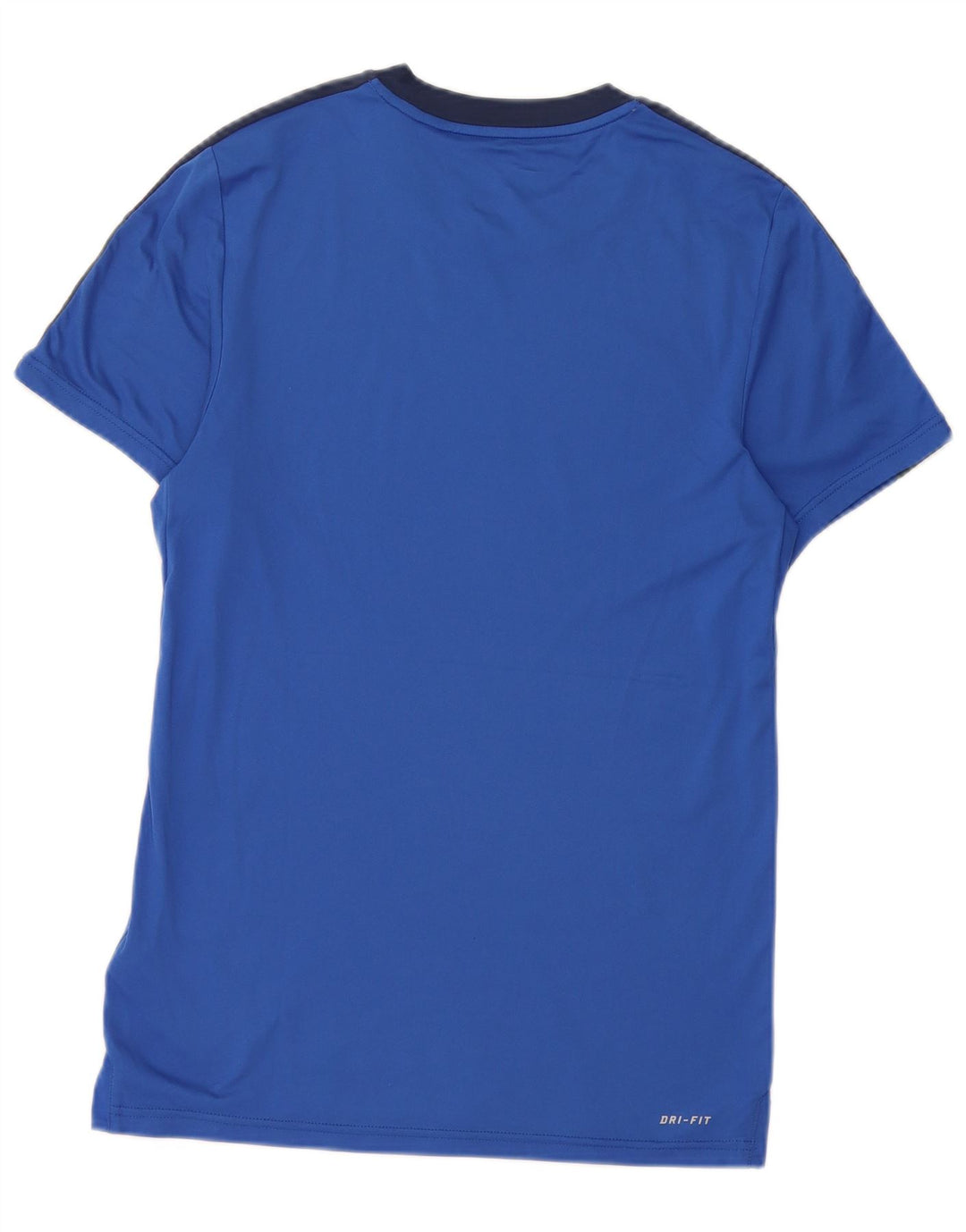 Nike Mens Dri Fit T-Shirt Top XS Blue Colourblock Polyester