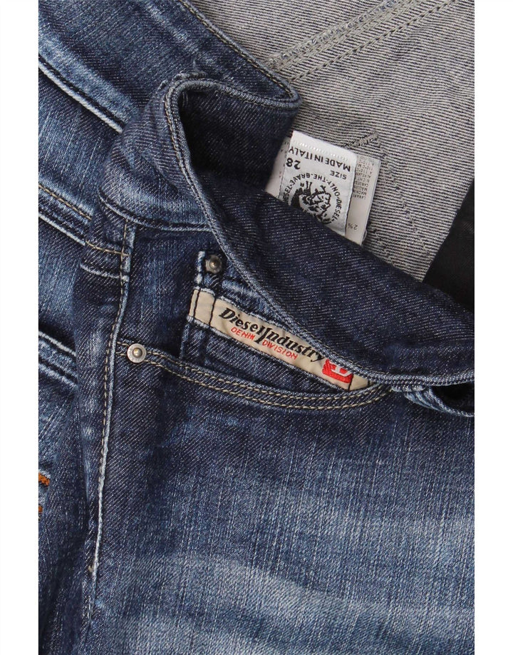 Diesel Womens Flared Jeans W28 L32 Blue Cotton