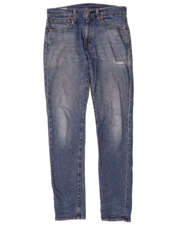 Levi's Herre 512 Slim Tapered Jeans W31 L34 Blå Bomuld