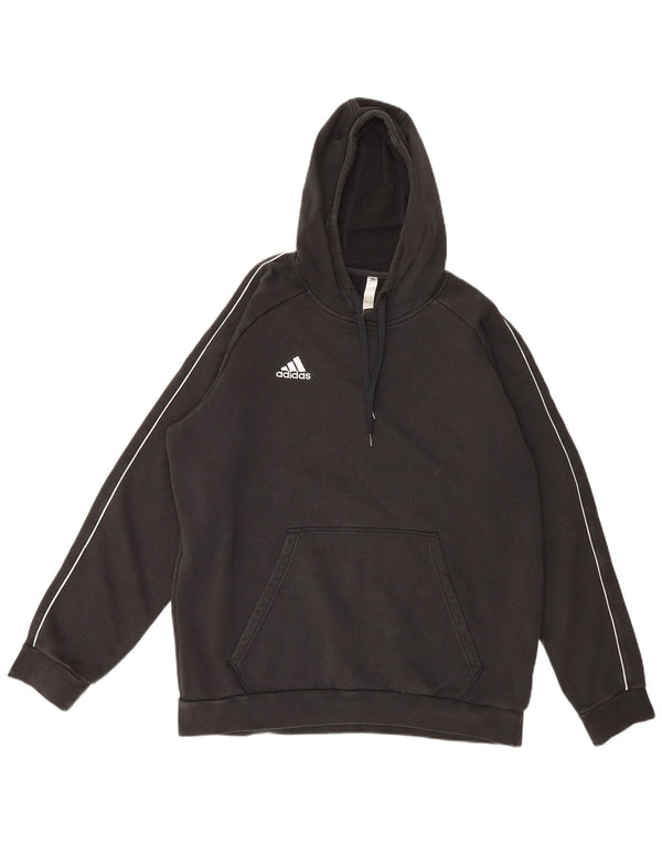 Felpa con cappuccio da uomo Adidas XL in cotone nero