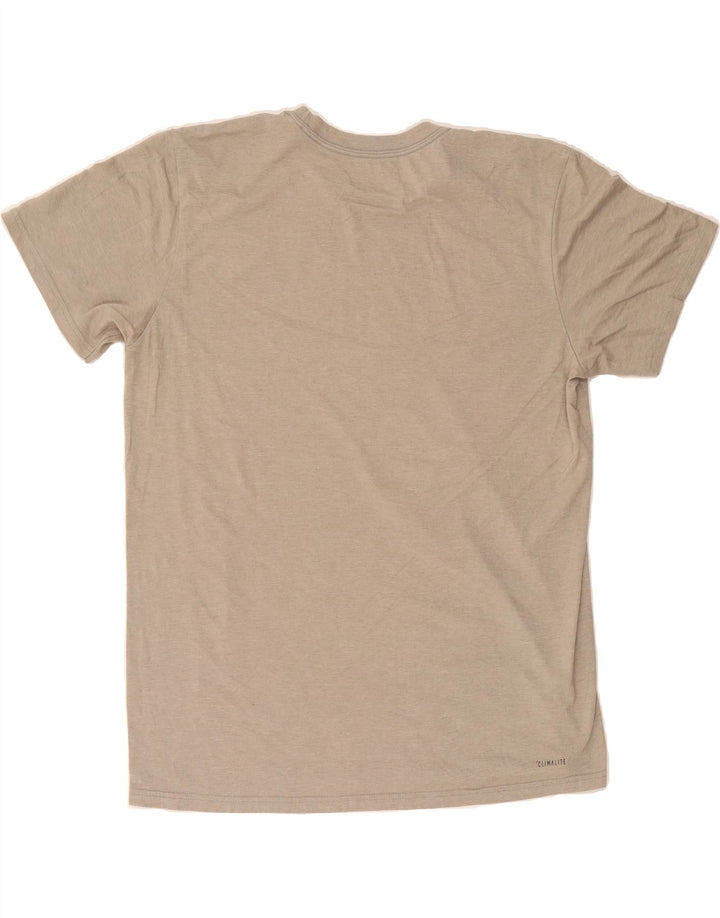 ADIDAS Mens Graphic T-Shirt Top Large Beige Polyester Vintage Adidas and Second-Hand Adidas from Messina Hembry 