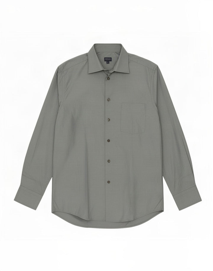 Kenzo Mens Shirt Size 40 15 1/2 Medium Blue Cotton