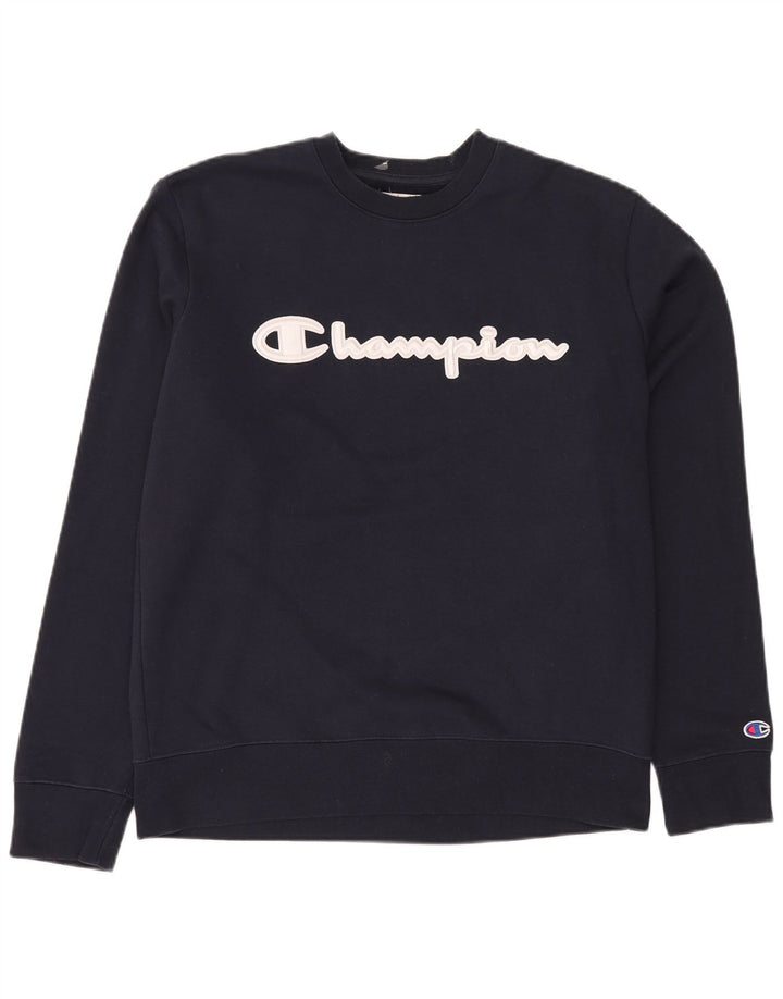 Champion Sweat-Shirt Elite Graphic Homme Noir Moyen Coton