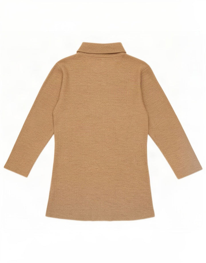 Zara Mujer Top Manga 3/4 UK 42 Medio Beige