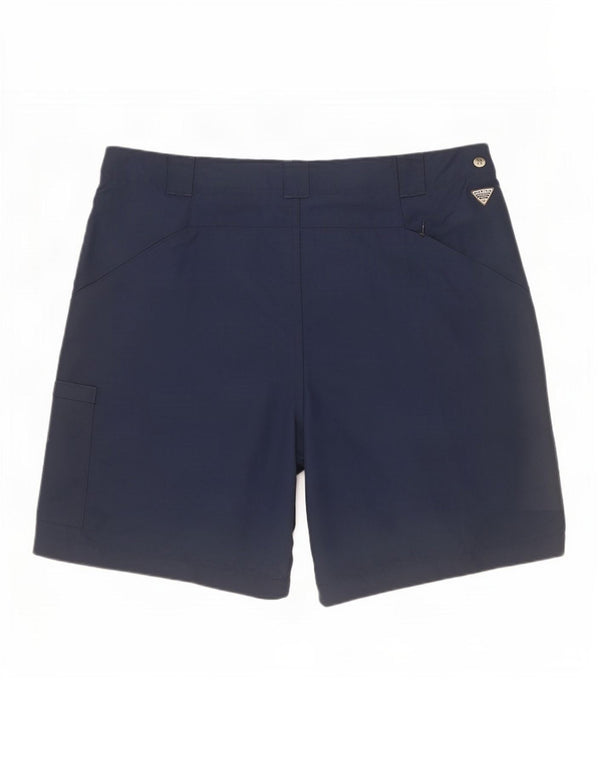 Columbia Womens Cargo Shorts Medium W32 Navy Blue Nylon