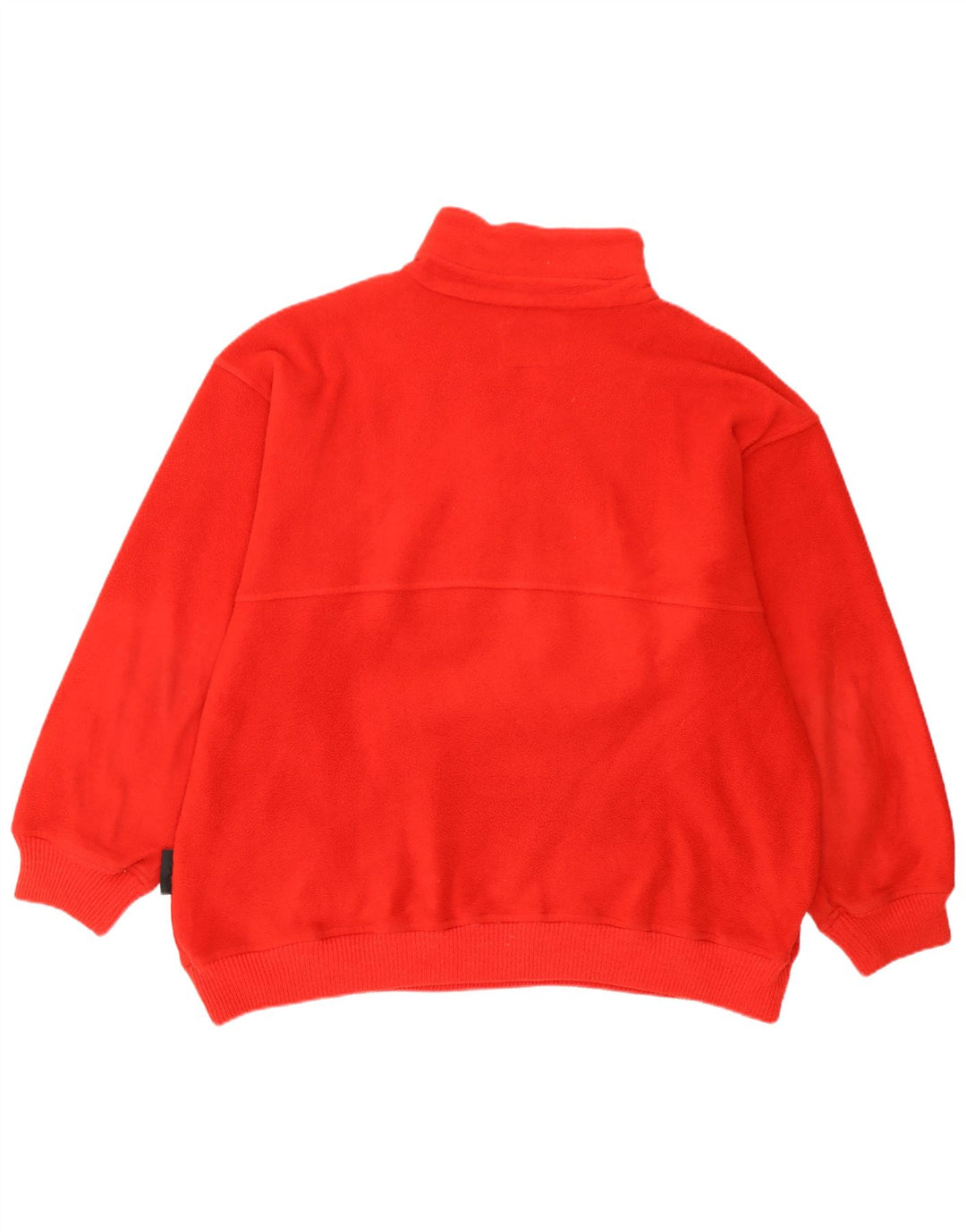 Silvy Herre Zip Neck Fleece Jumper Large Red Fair Isle Polyester