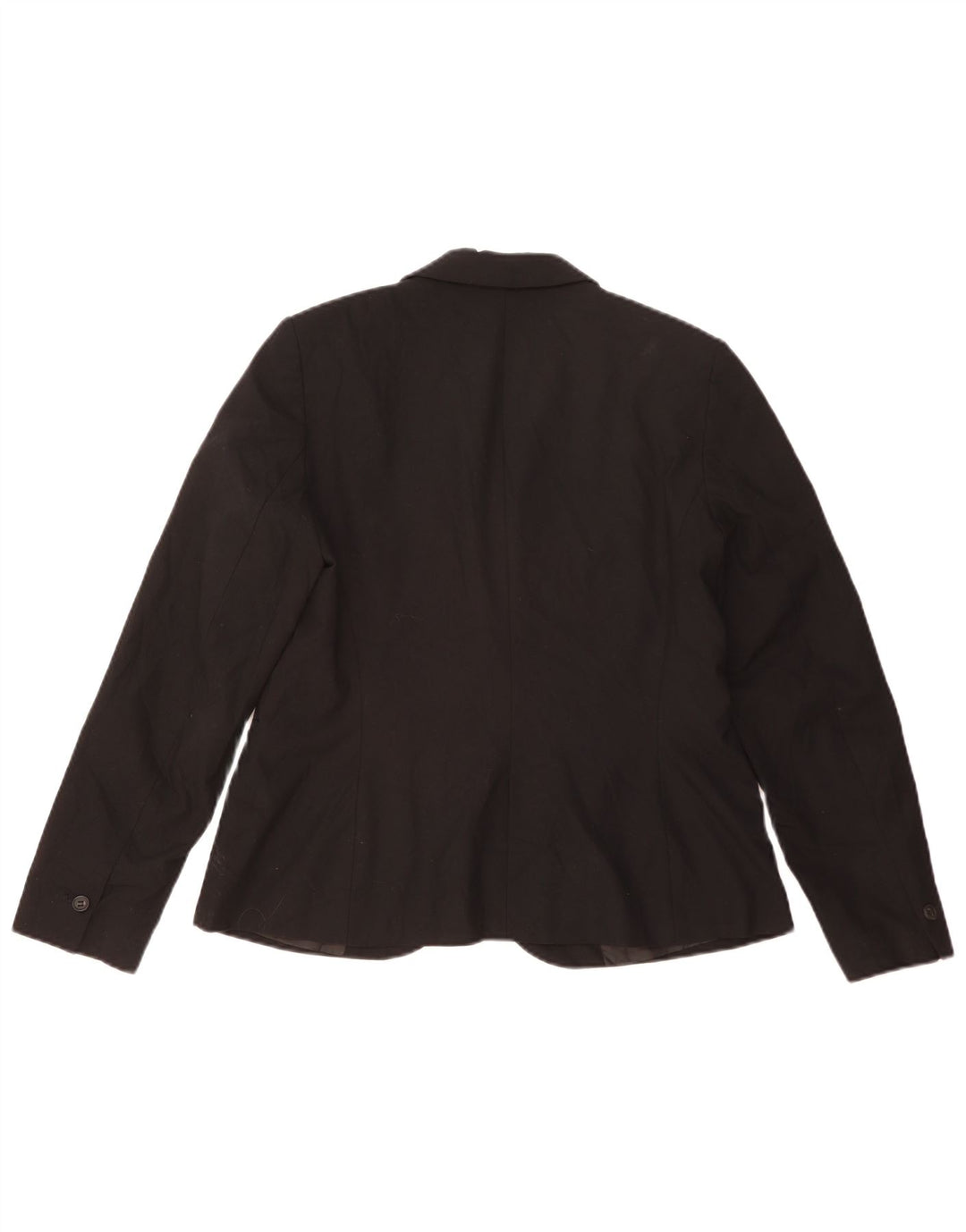 ZARA Womens 1 Button Blazer Jacket EU 42 Large Black Polyester