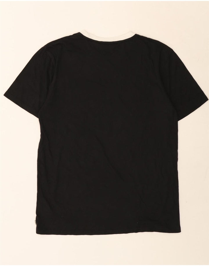 Vans Mens Graphic T-Shirt Top Large Black Geometric Cotton