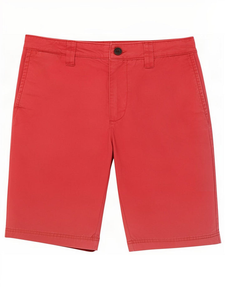 Pantaloncini chino da uomo Fat Face W32 cotone rosso medio