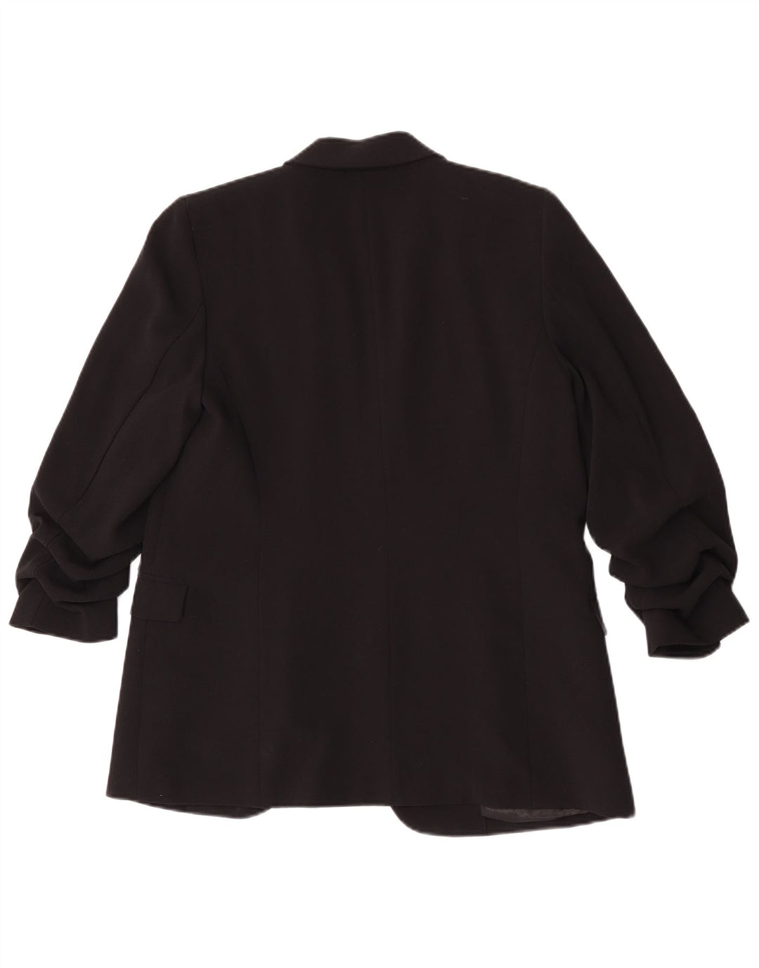 Jaqueta blazer feminina de manga 3/4 da Marks & Spencer Reino Unido 10 pequena preta