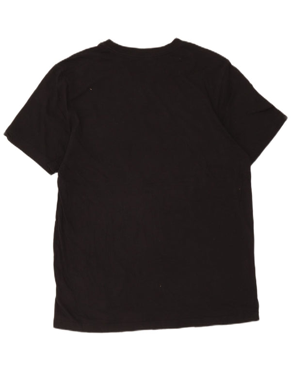 Nike T-shirt graphique pour homme en coton noir Taille L