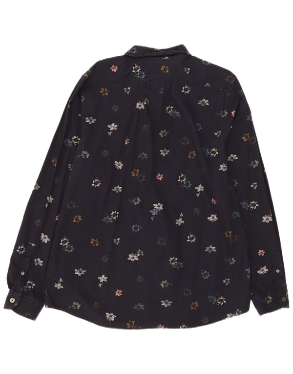 Paul Smith herre Regular Fit skjorte XL marineblå blomsterbomuld