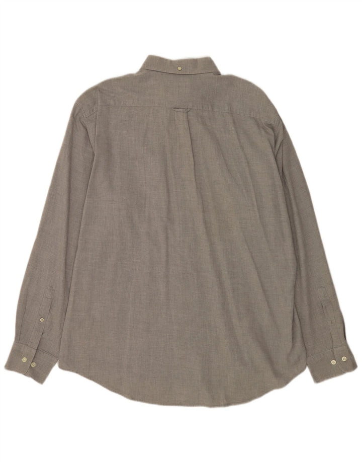 Gant Camisa Regular Fit XL Algodón Gris Hombre