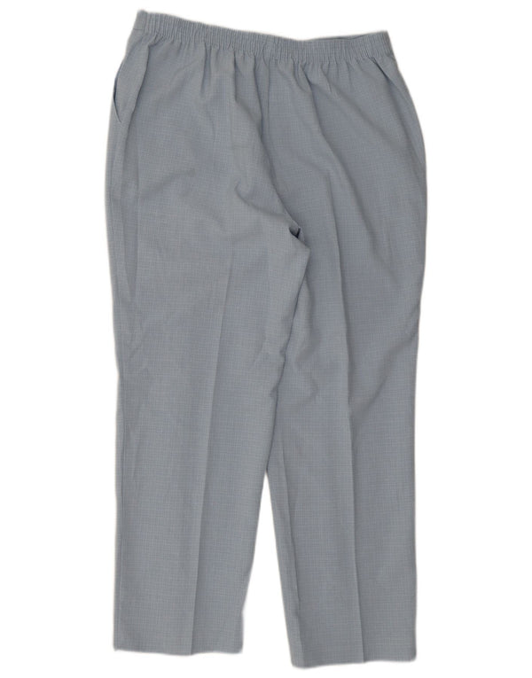 Marks & Spencer Damen Chinohose UK 16 Large W32 L26 Blau kariert