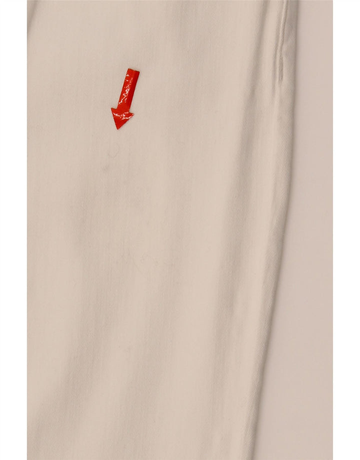 JECKERSON Womens Straight Jeans W27 L27 White Cotton Vintage Jeckerson and Second-Hand Jeckerson from Messina Hembry 