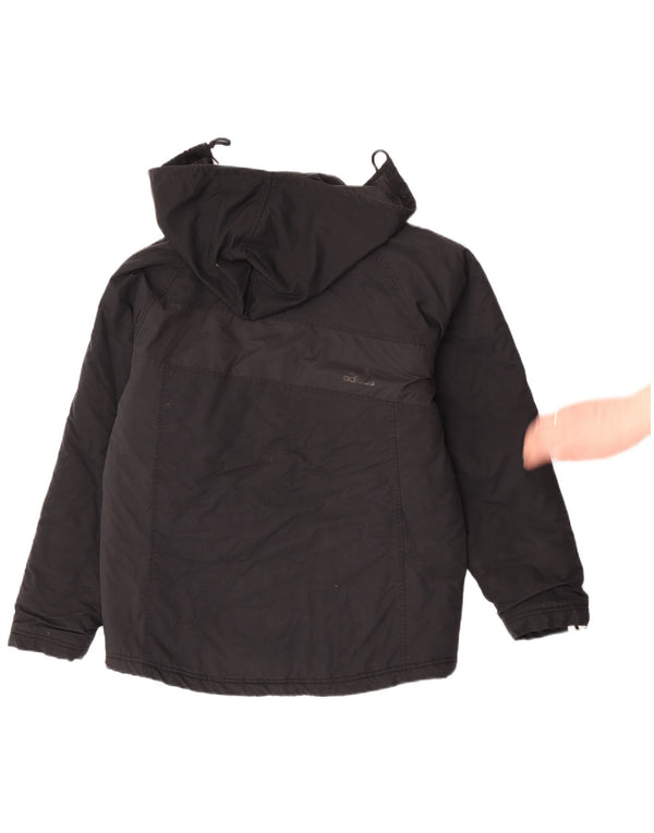 Adidas Veste coupe-vent à capuche pour homme UK 36 Petit Noir Polyamide