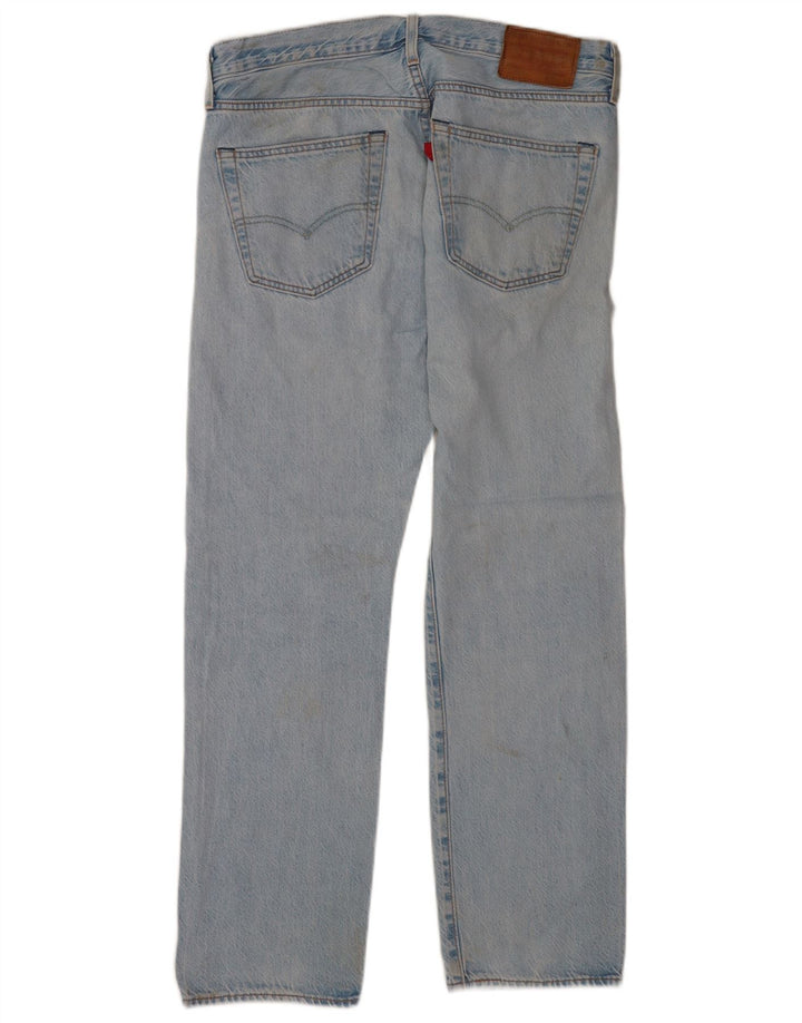 Levi's Mens 501 Straight Jeans W32 L30 Blue Cotton
