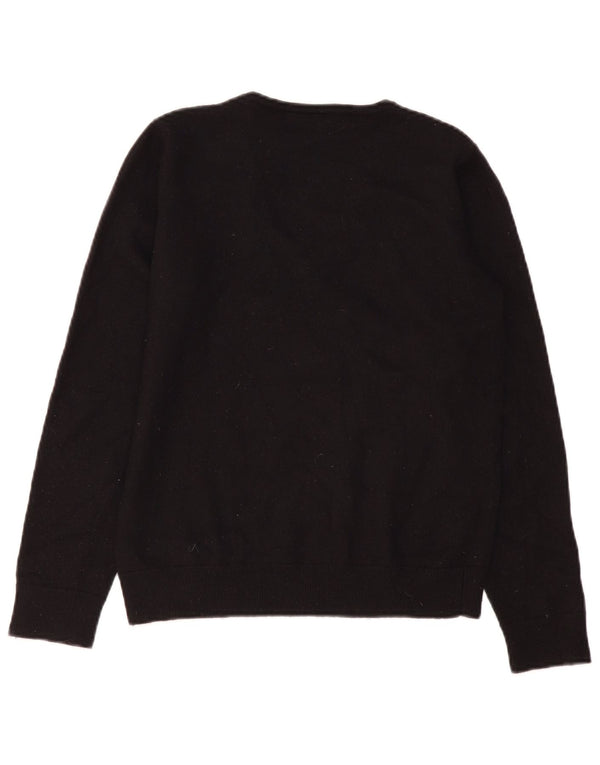 Maglione da donna con scollo a V Carhartt UK 14 grande lana merino nera