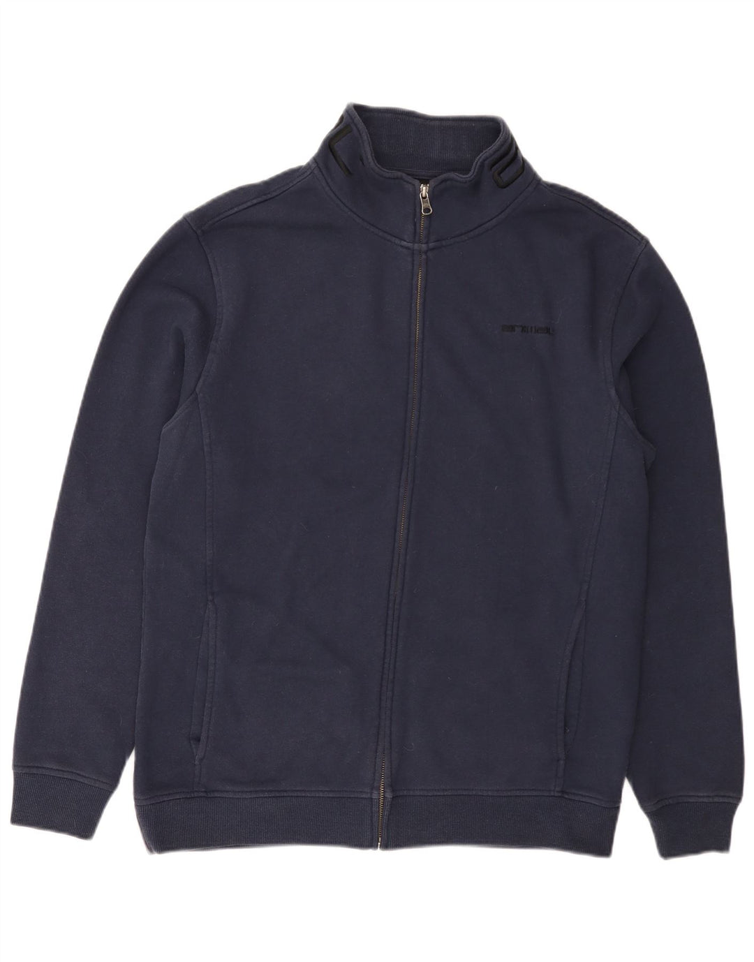 ANIMAL Mens Tracksuit Top Jacket Large Navy Blue Cotton