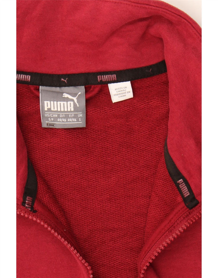 PUMA Mens Graphic Tracksuit Top Jacket Small Red Cotton Vintage Puma and Second-Hand Puma from Messina Hembry 