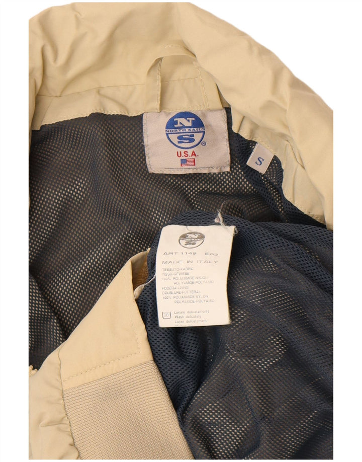 North Sails Mens Bomber Jacket UK 36 Small Beige Polyamide