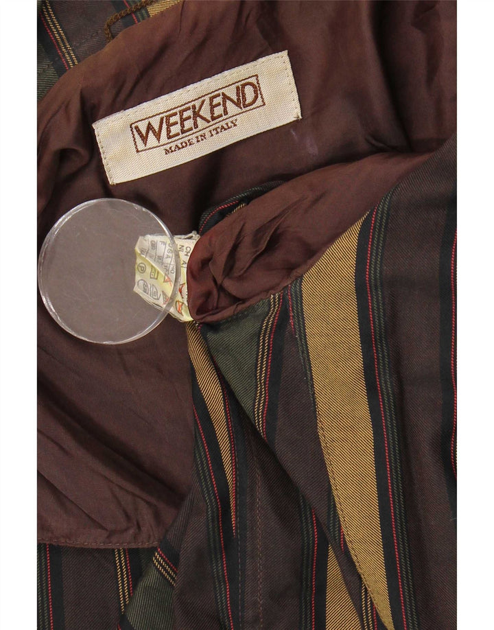 Weekend Veste Blazer 1 Bouton Femme UK 14 Grande Rayure Multicolore