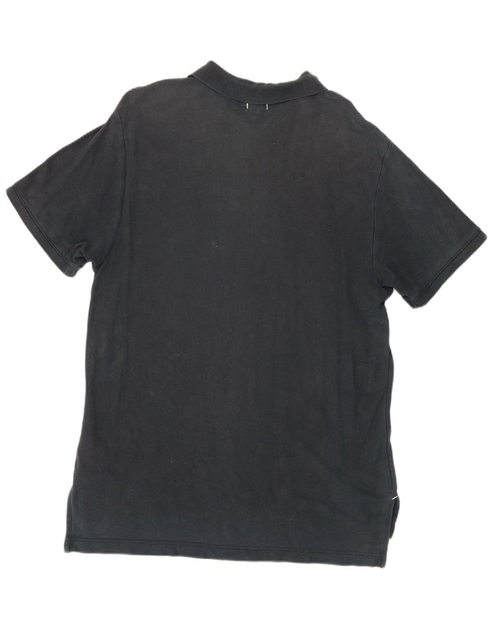 Nike Mens Polo Shirt Large Navy Blue Cotton