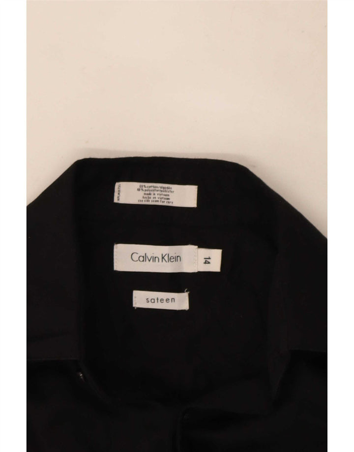 Calvin Klein Boys Shirt 13-14 Years Black Cotton