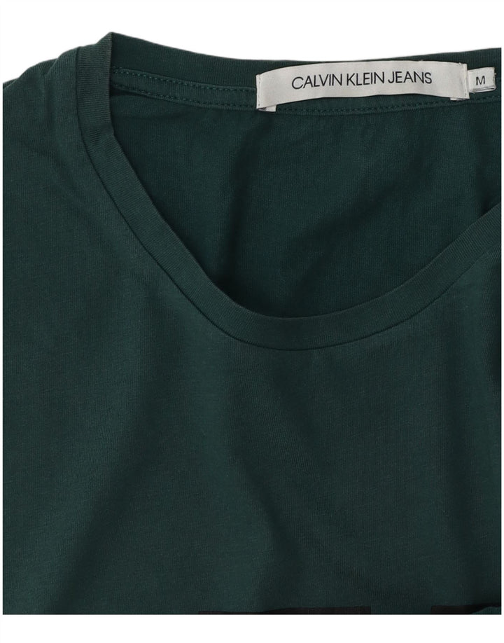 CALVIN KLEIN JEANS T-shirt grafica da uomo verde medio