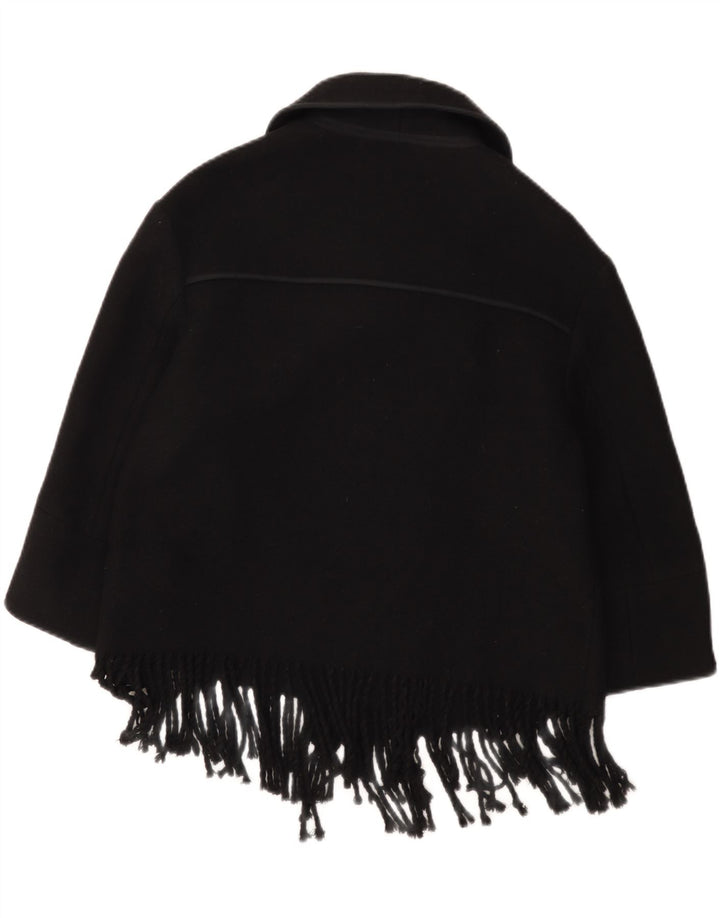Karen Millen Womens Overcoat UK 10 Small Black Wool