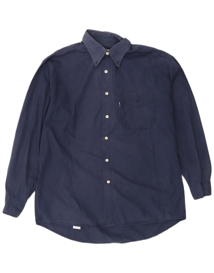 Camicia Levi's Uomo Large in cotone blu navy