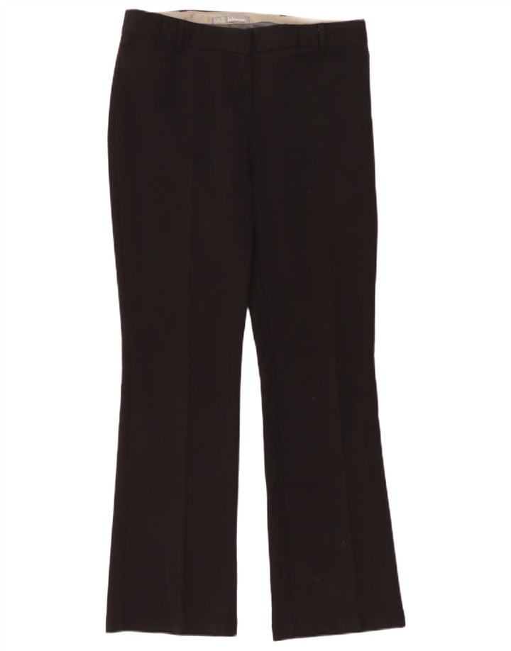 Marks & Spencer Womens Bootcut Casual Trousers UK 12 Medium W32 L30 Black