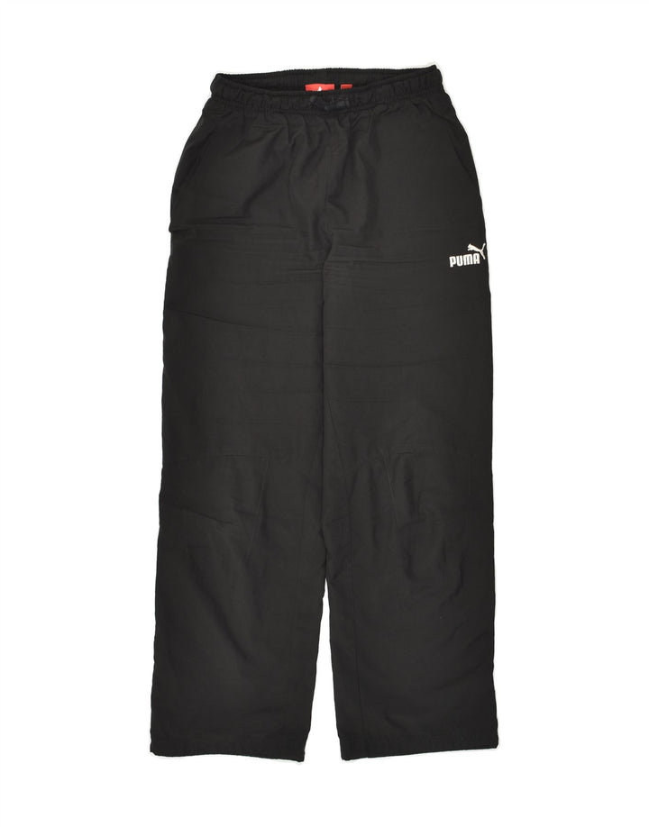 PUMA Boys Graphic Tracksuit Trousers 9-10 Years Black | Vintage Puma | Thrift | Second-Hand Puma | Used Clothing | Messina Hembry 