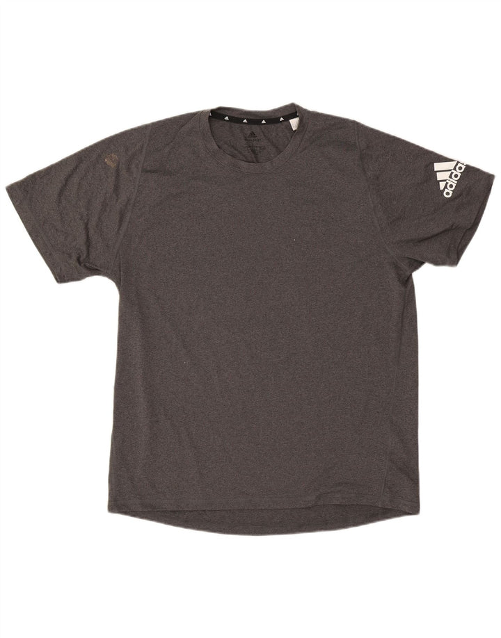 Adidas Herren Aeroready T-Shirt Top Large Grau Polyester