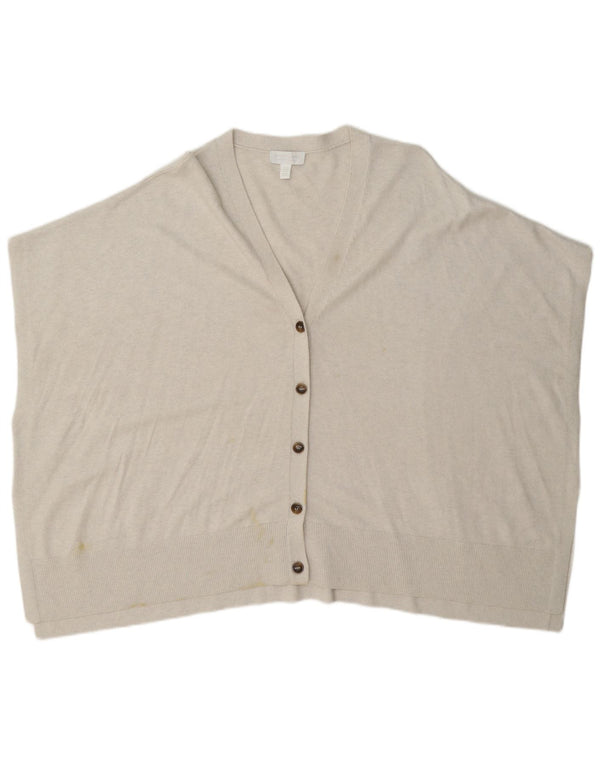 White Label Cardigan surdimensionné sans manches pour femme UK 14 Medium Off