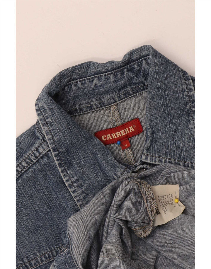 Carrera Dame Denim Shirt UK 12 Medium Blue Cotton