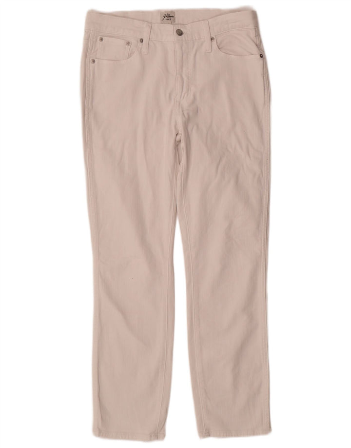 J. Crew Womens Straight Casual Trousers W29 L28 White