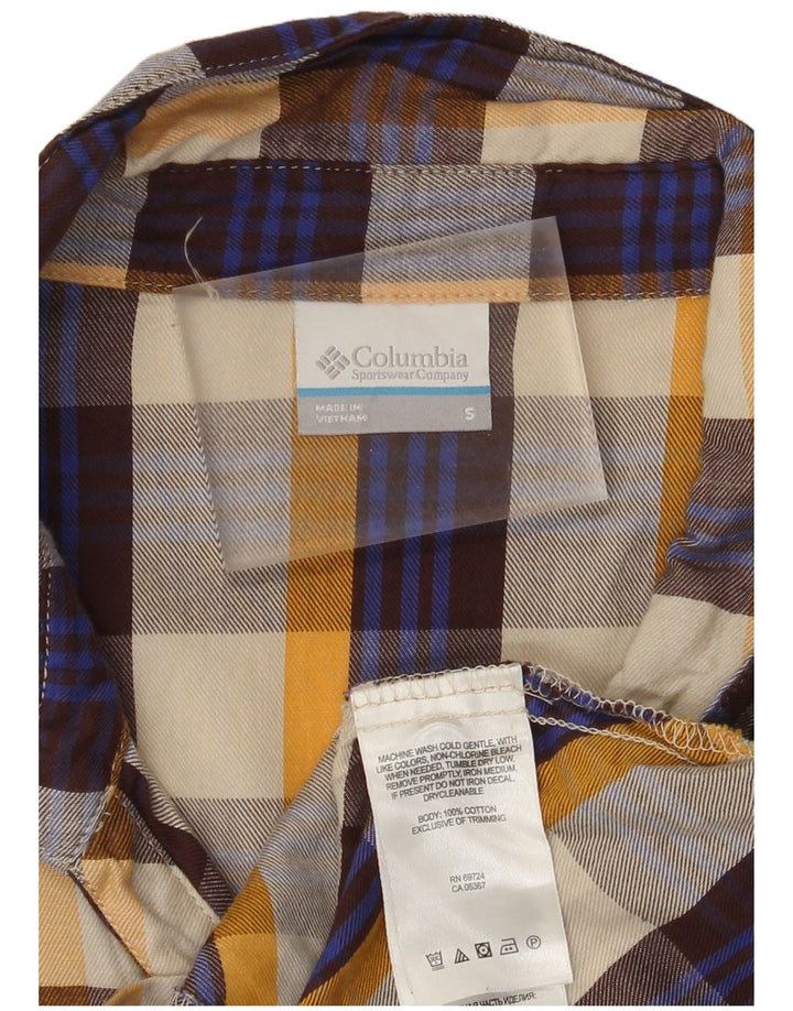 Columbia Womens Flannel Shirt UK 10 Small Multicoloured Check Cotton