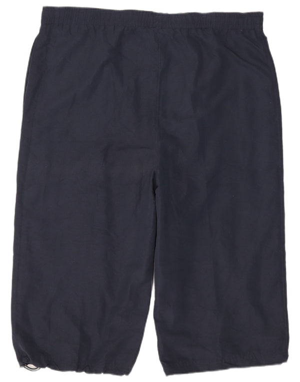 Umbro Mens Graphic Bermuda Sport Shorts XL Navy Blue Polyester