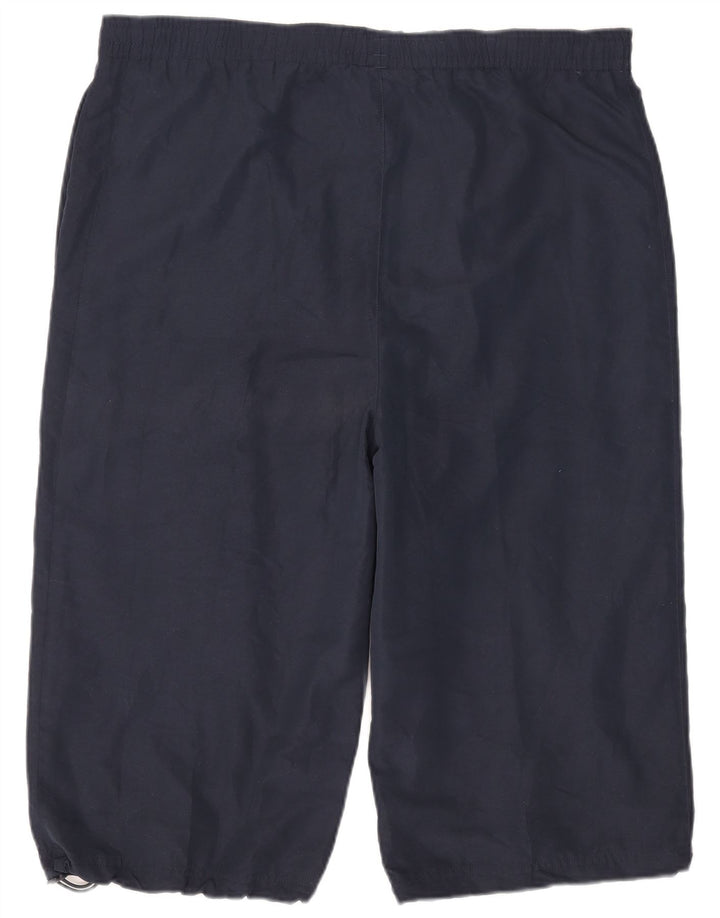 Umbro Mens Graphic Bermuda Sport Shorts XL Navy Blue Polyester