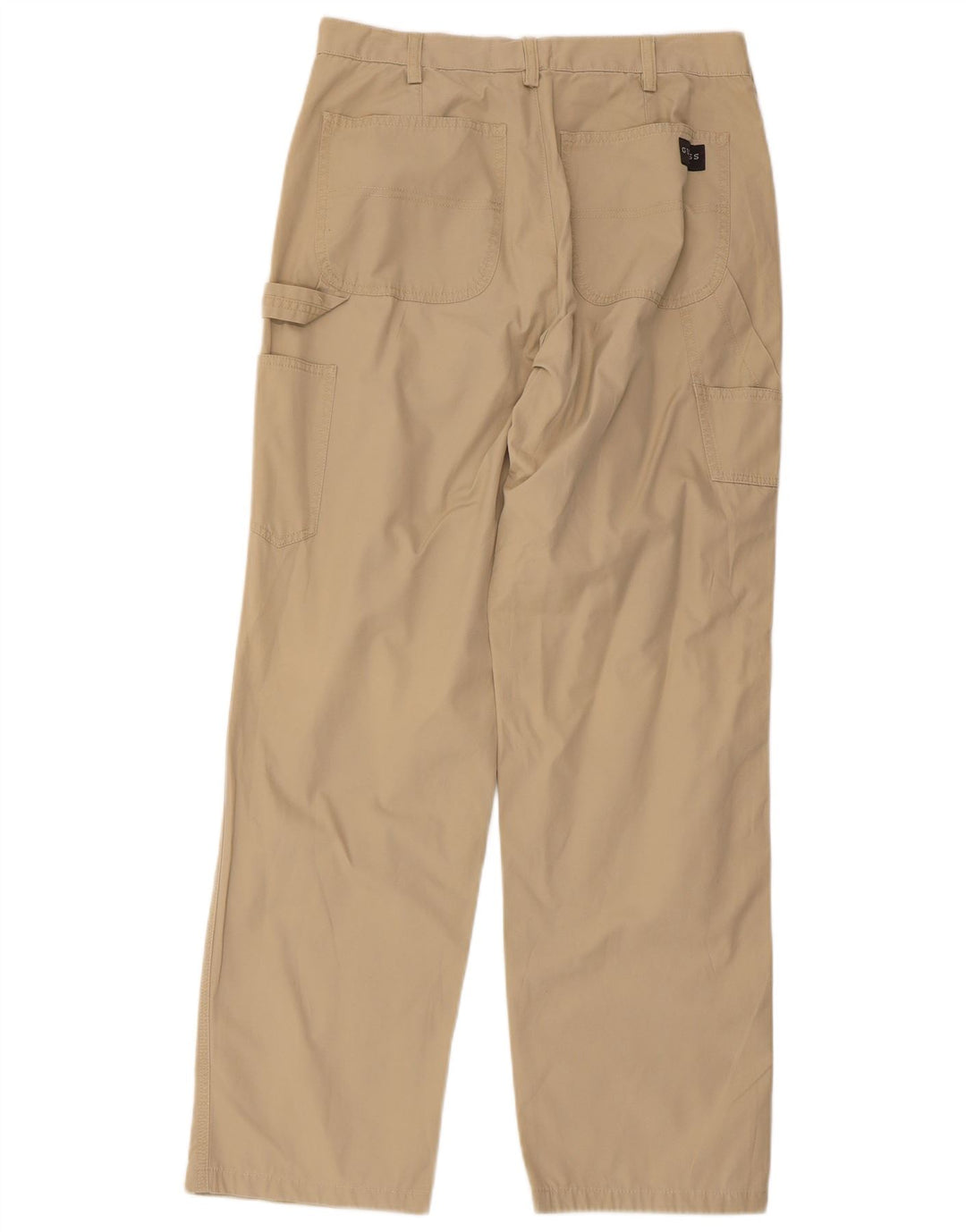 Guess Mens Straight Cargo Trousers W32 L30 Beige Cotton