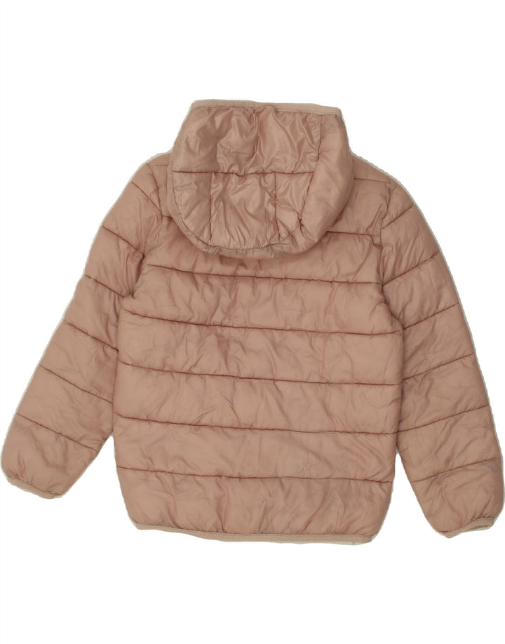 CHAMPION Girls Hooded Padded Jacket 5-6 Years XS Pink Vintage Champion and Second-Hand Champion from Messina Hembry 