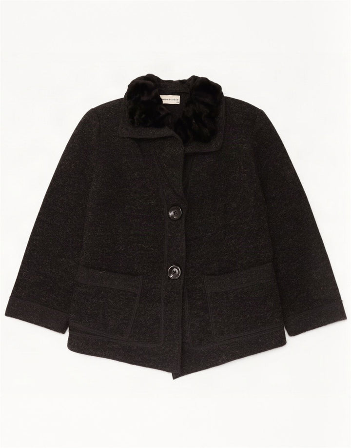 Giacca blazer a 2 bottoni da donna John Bentley UK 10 Small Grey Colourblock
