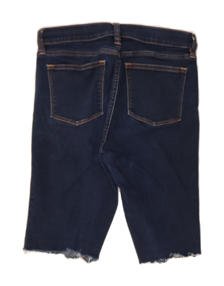 J. CREW Womens Bermuda Denim Shorts W26 Small  Navy Blue Cotton Vintage J. Crew and Second-Hand J. Crew from Messina Hembry 