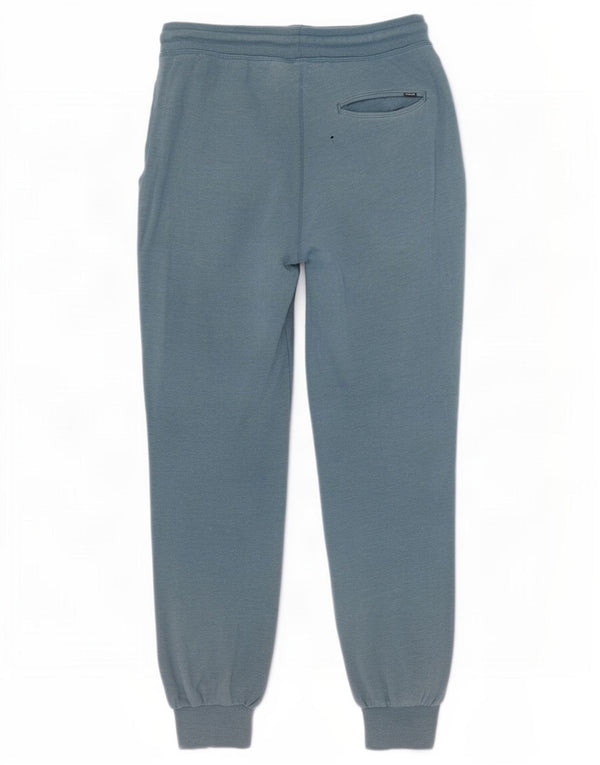 Hurley Mens Graphic Tracksuit Trousers Joggers Small Blue Cotton