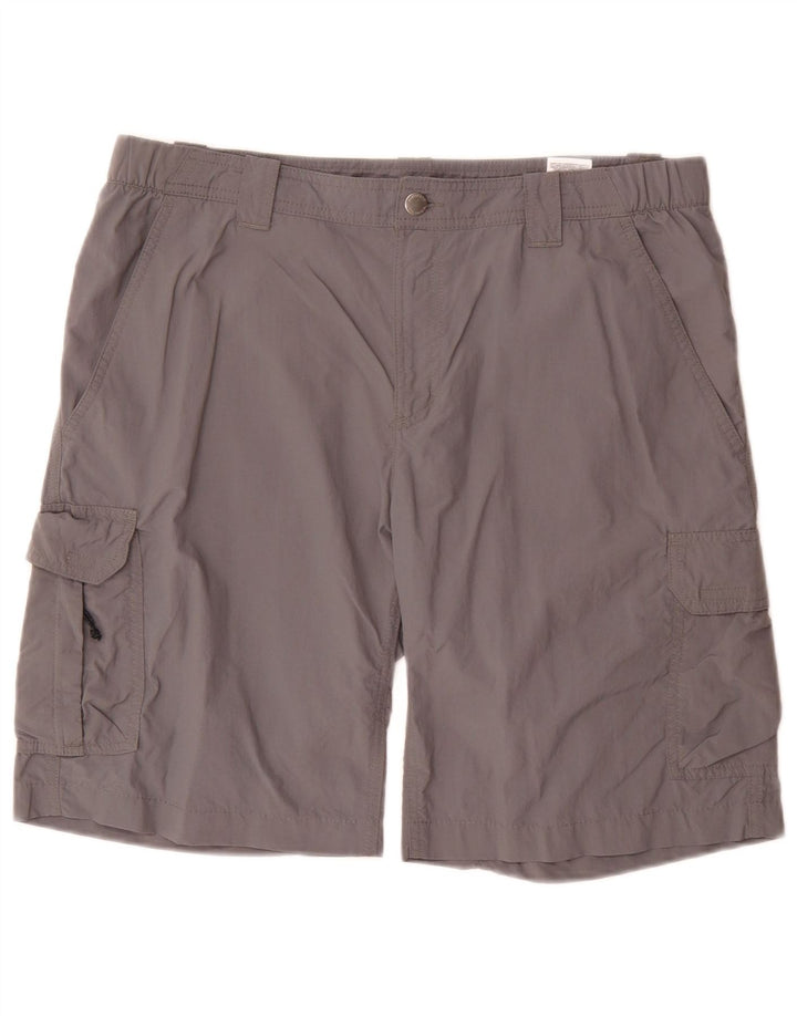 Columbia Mens Cargo Shorts W36 nagy szürke nylon