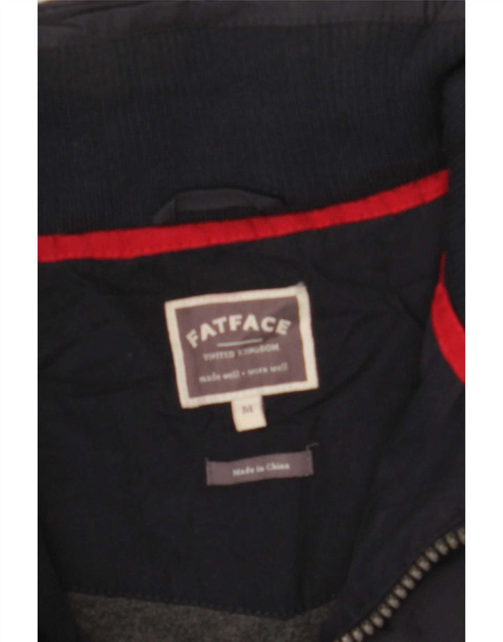 Ανδρικό Bomber Jacket με κουκούλα Fat Face UK 38 Medium Navy Blue Polyester